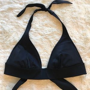 Victoria’s Secret black halter swim bikini top